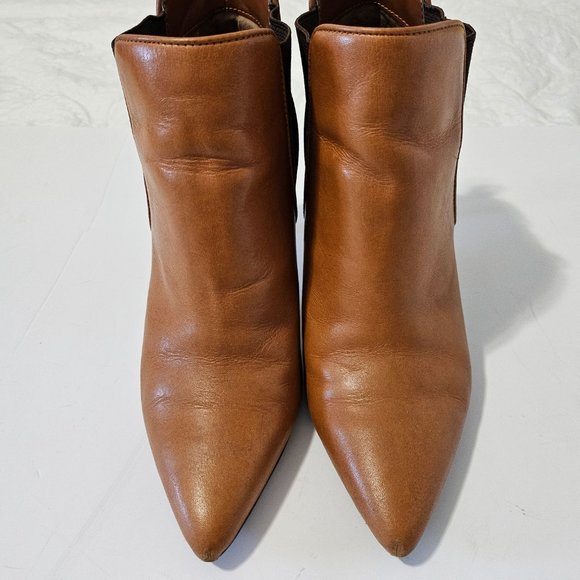 Ralph Lauren Leather Ankle Boots Camel Brown SZ 6.5 - Picture 14 of 14
